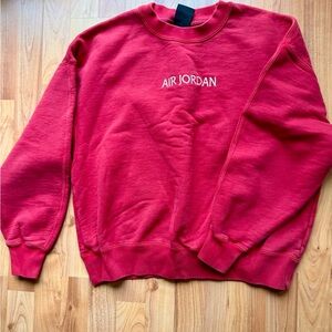 Jordan Air Red Crewneck Sweater